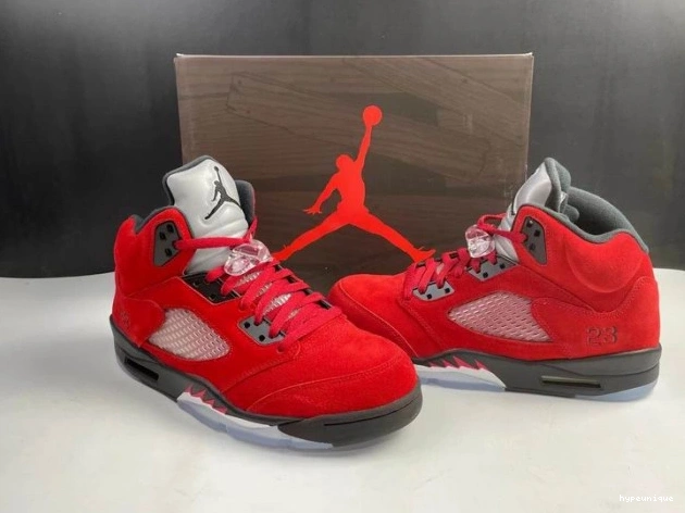 HYPE Raging DD0587-600 Retro Jordan Bulls 5 (2021) Red 0813